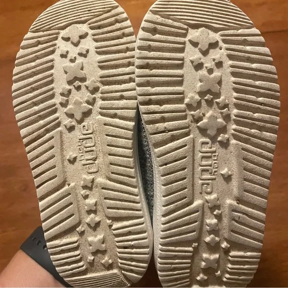 Hey Dude Kids Knit Moccasins - Black and Gray - Picture 4 of 5